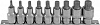 Набор насадок торцевых 1/2DR с вставками-битами SPLINE на держателе, M5-M18, 9 предметов 912779 - фото Мастеринструмент