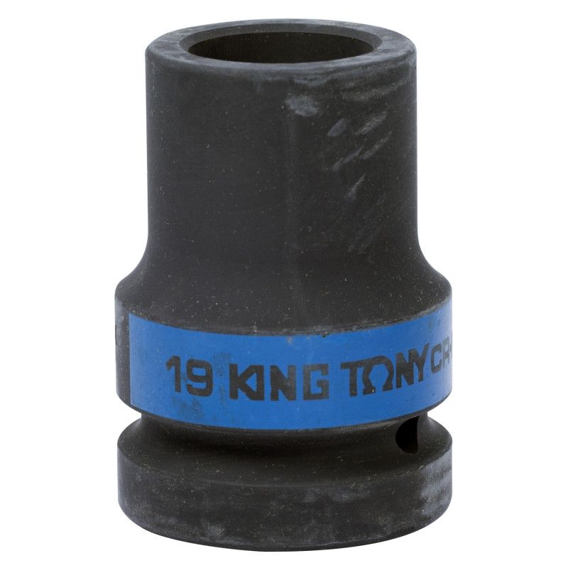 Головка торцевая глубокая ударная четырёхгранная 1, 19 мм. футорочная KING TONY 853419M