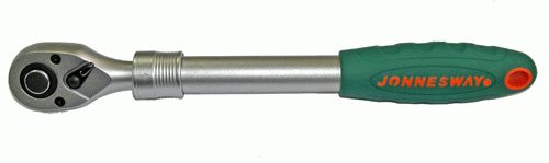 Рукоятка трещоточная телескопическая 1/2DR, 72 зуба, 300-440 мм R5104