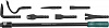 Монтажная лопатка со сменными насадками в наборе, 8 предметов AG010180 - фото Мастеринструмент
