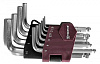 Набор ключей торцевых шестигранных коротких с шаром, H1.5-H10, 10 предметов HKSB10S - фото Мастеринструмент