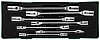 Набор ключей гаечных карданных в ложементе, 6-19 мм, 7 предметов W43A107SP - фото Мастеринструмент