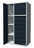 Шкаф универсальный Compact 2 дверцы с 7 ящиков 800х500х1500мм. - фото Мастеринструмент