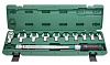 Ключ динамометрический 1/2DR со сменными рожковыми насадками 13-30 мм и приводом,  40-200 Нм T30200NS - фото Мастеринструмент