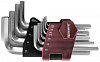 Набор ключей торцевых шестигранных коротких, H1.5-H10, 10 предметов HKS10S - фото Мастеринструмент