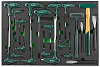 Набор ключей торцевых шестигранных и TORX®, молотков и зубил в EVA ложементе 560х400 мм, 21 предмет H10121SV - фото Мастеринструмент