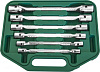 Набор ключей гаечных карданных в кейсе, 8-19 мм, 6 предметов W43A106S - фото Мастеринструмент