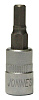 Насадка торцевая 1/4DR с вставкой-битой шестигранной, H5, 37 мм S09H205 - фото Мастеринструмент