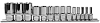 Набор головок торцевых глубоких 1/4, 3/8, 1/2DR на держателе, внешний TORX®, E4-E24, 14 предметов 910714 - фото Мастеринструмент