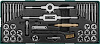Набор метчиков и плашек с аксессуарами 40 предметов (ложемент) AG10001SP - фото Мастеринструмент