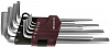 Набор ключей торцевых шестигранных, H1.5-H10, 9 предметов HK9S - фото Мастеринструмент